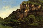 Gustave Courbet Rocks at Mouthier oil painting on canvas